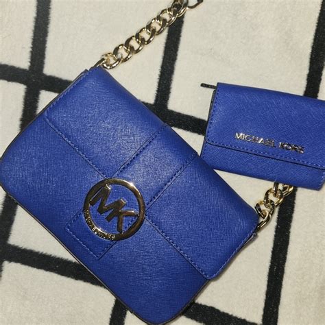 michael kors cobalt blue purse